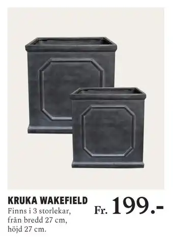 Blomsterlandet Kruka wakefield erbjuda