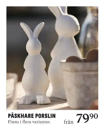 Påskhare porslin