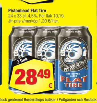 Calle Pistonhead flat tire öl erbjuda