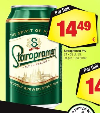 Staropramen öl