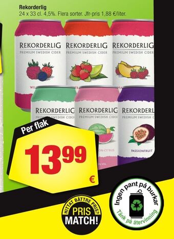 Calle Wild berries cider erbjuda