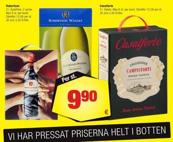 Calle Martini vit vin erbjuda