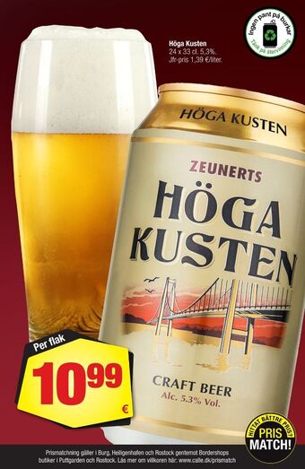 Calle Höga kusten öl erbjuda