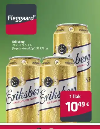 Fleggaard Eriksberg öl erbjuda