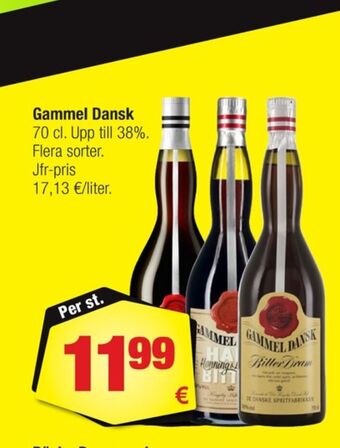 Calle Gammel dansk bitter erbjuda