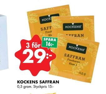 ÖoB Kockens saffran erbjuda