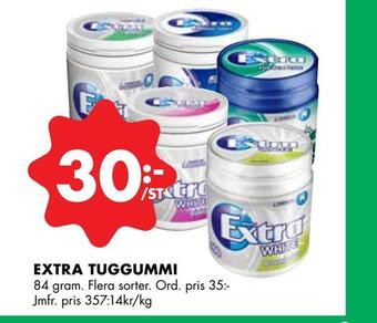 ÖoB Extra tuggummi erbjuda