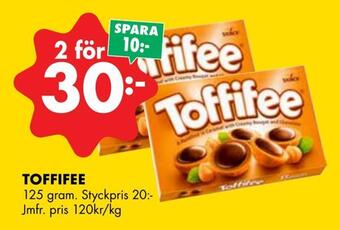 ÖoB Toffifee erbjuda