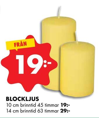 ÖoB Blockljus erbjuda