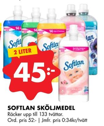 ÖoB Softlan sköljmedel erbjuda