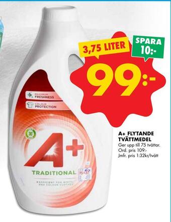 ÖoB A+ flytande tvättmedel erbjuda