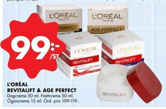 ÖoB L'oréal revitalift & age perfect erbjuda