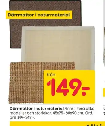 Rusta Adrenalin dörrmattor erbjuda