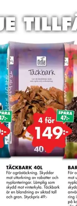 ÖoB Odla täckbark erbjuda