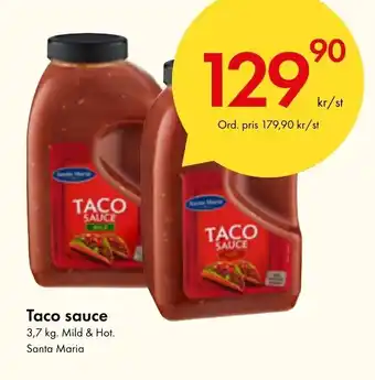 Snabbgross Taco Sauce Santa Maria erbjuda