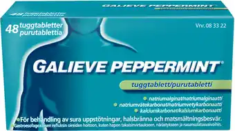 Apotek Hjärtat Galieve peppermint tuggtablett 48 st erbjuda