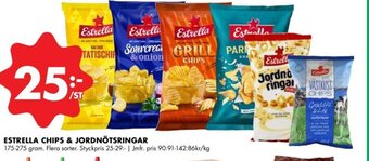 ÖoB Estrella Chips & Jordnötsringar erbjuda