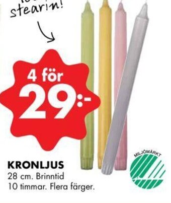 ÖoB Kronljus erbjuda