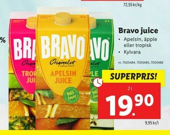 Lidl Bravo juice erbjuda