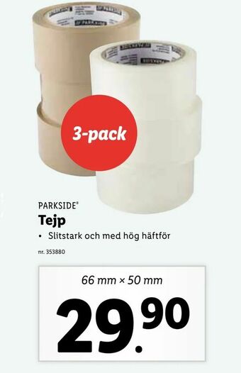 Lidl Tejp erbjuda