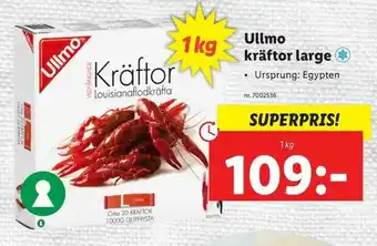 Lidl Ullmo kräftor large erbjuda
