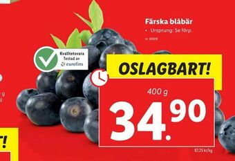 Lidl Färska blåbär erbjuda
