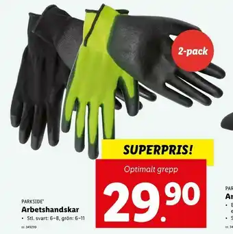 Lidl Arbetshandskar erbjuda