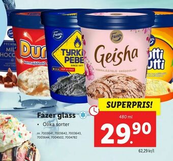 Lidl Fazer glass erbjuda