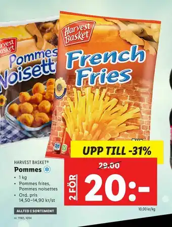 Lidl Pommes erbjuda