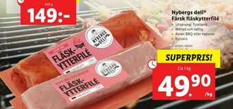 Lidl Nybergs deli® Färsk fläskytterfilé erbjuda