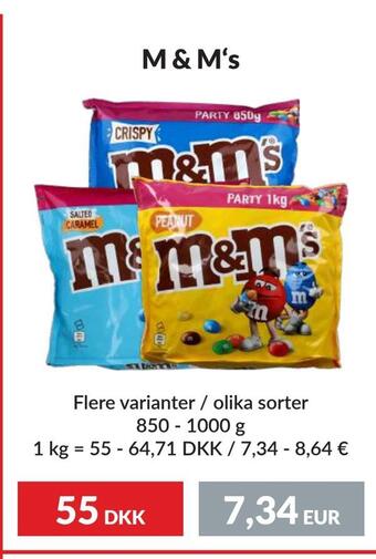 Nielsen Discount M & m‘s erbjuda