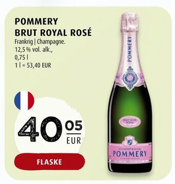 Scandinavian Park Pommery brut royal rosé erbjuda