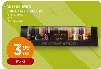 Scandinavian Park Anthon berg chocolate liqueurs erbjuda