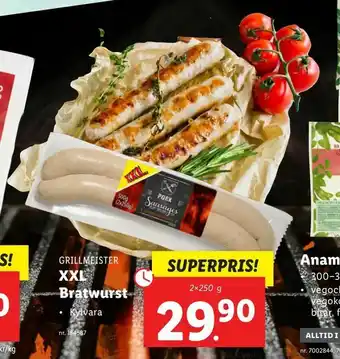 Lidl XXL Bratwurst erbjuda