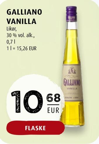 Scandinavian Park Galliano vanilla erbjuda