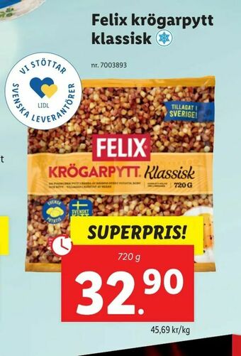 Lidl Felix krögarpytt klassisk erbjuda