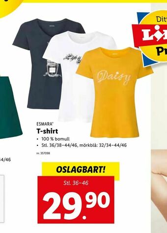 Lidl T-shirt erbjuda