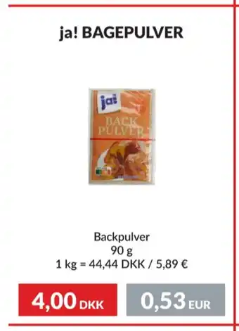 Ja bakpulver