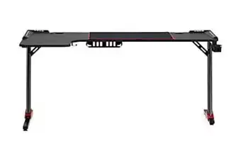 Furniturebox Sirab gamingbord led 160 cm + mugghållare & hörlurshållare s erbjuda