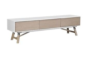 Furniturebox Stern tv-bänk 180 cm vit/ek erbjuda