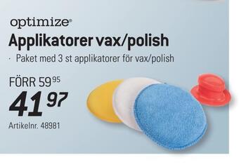 Applikatorer vax/polish