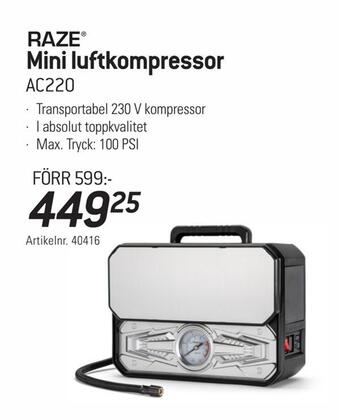 thansen Mini luftkompressor erbjuda