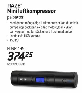 thansen Mini luftkompressor erbjuda