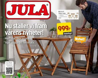 Jula Ekvip utemöbler erbjuda