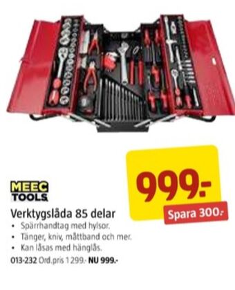 Jula Meec tools verktygslåda erbjuda
