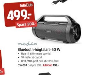 Jula Nedis högtalare erbjuda