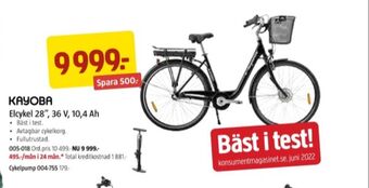 Jula Kayoba elcykel erbjuda