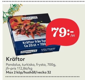 Hemköp Pandalus Kräftor erbjuda