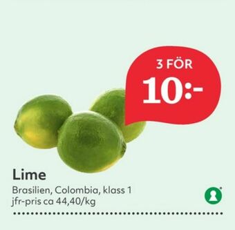 Hemköp Lime erbjuda