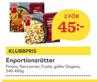 Hemköp Findus Färdigrätter erbjuda